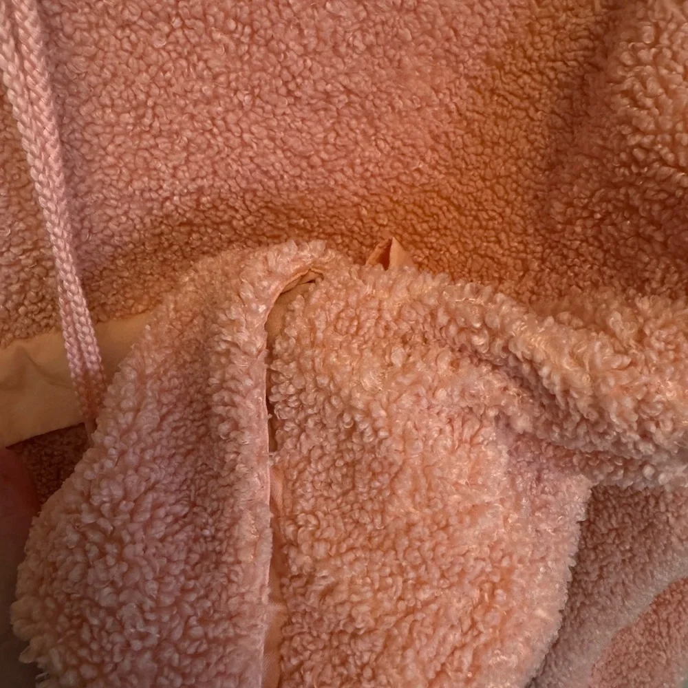 Adidas Soft Pink Sherpa Pullover - Picture 6 of 8